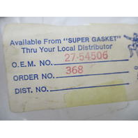 GS368 27-54506 Super Gasket Thermostat Gasket Mercruiser 1970-1977