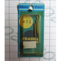 Frabill Cosom Outboard Propeller Shear Pin 1 Clinton Chief 5.0 1958 7/64 x 13/16