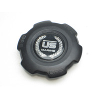 US Marine Bayliner 1980s and 1990s Fuel Gas Cap with Logo Black Plastic OEM