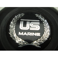 US Marine Bayliner 1980s and 1990s Fuel Gas Cap with Logo Black Plastic OEM