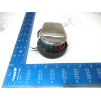 H-6-71 Perko Vintage Marine Boat Front Bow Navigation Light Green Red Chrome