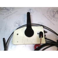 1980's OMC /Evinrude/Johnson Boat Remote Control Box 8 Pin Red With 11' Cables