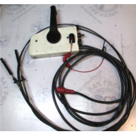 1980's OMC /Evinrude/Johnson Boat Remote Control Box 8 Pin Red With 11' Cables