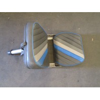 Marine Boat Folding Grey Blue Seat Chair & Adjustable Height Pedestal