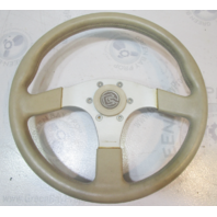 2005 Glastron GS 219 DINO Tan 3 Spoke Marine Boat Steering Wheel  13.5"