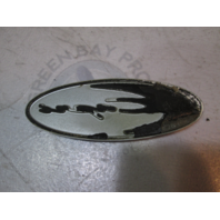 Bayliner Capri Blue & Silver Emblem Logo Name Plate Medallion 4 3/4" X 2 3/4"