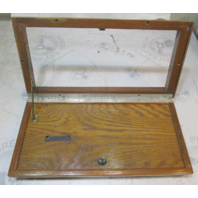 1984 Sea Sprite Continental Boat Teak  Wood Glove Box Storage Compartment Cover