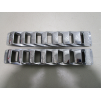 1986 Rinker V180 Boat Vents Bilge Blower Louvered Cover Set 17" Plastic Chrome