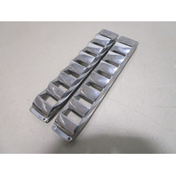 1986 Rinker V180 Boat Vents Bilge Blower Louvered Cover Set 17" Plastic Chrome