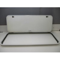 Marine Boat Lockable White Access Hatch Door Panel 43 1/4" X 17 1/8"