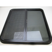 30" X 30" Hehr Sliding Window Tinted W/ Black Frame