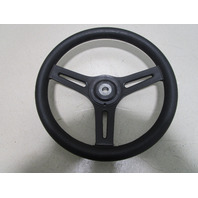 1988 Glastron X-16 Boat Black Plastic 13" 3 Spoke Steering Wheel 3/4" Shaft