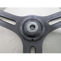 1988 Glastron X-16 Boat Black Plastic 13" 3 Spoke Steering Wheel 3/4" Shaft