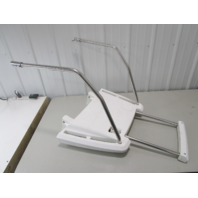 Bayliner Capri US MARINE White Boat Swim Platform Hand Rails & Step 27.5" x 20"