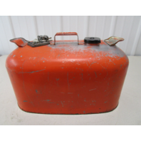 OMC Evinrude Johnson Outboard 6 Gallon Remote Red Metal Gas Tank Fuel Can