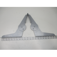 Silver Boat Seat Pinchless Hinge Set  7 3/4" X 9 3/4"
