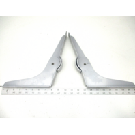 Silver Boat Seat Hinge Set  7 3/4" X 9 5/8"
