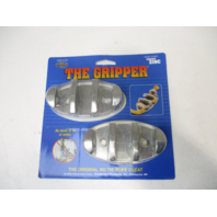Goldeneye The Gripper No Tie Rope Cleat Zig Zag Zinc Boat Cleats 4" X 1 7/8"
