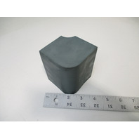 Replacement Pontoon Boat Deck Corner Cap 2 5/8" X 3 1/2"H Gray Rubber