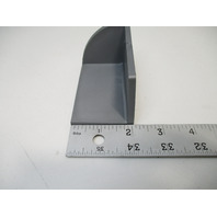 Replacement Pontoon Boat Deck Square Corner Cap 2" X 3 5/8"H Gray Rubber