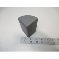 Replacement Pontoon Boat Deck Square Corner Cap 2" X 3 5/8"H Gray Rubber