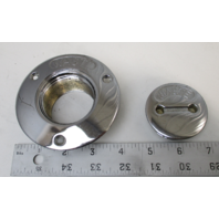 Perko Chrome Waste Deck Plate & Cap for 1 1/2" Threaded Pipe