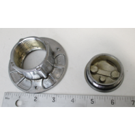 Perko Chrome Waste Deck Plate & Cap for 1 1/2" Threaded Pipe