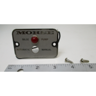Morse 12V Bilge Pump Automatic/Manual Switch Panel 3"W x 2"H