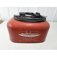 Vintage Johnson Evinrude Mile Master 6 Gal 2 Line Pressure Gas Fuel Tank