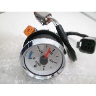 0763380 I-Command Classic Fuel Level GAUGE Kit Evinrude Outboard 2" White Chrome