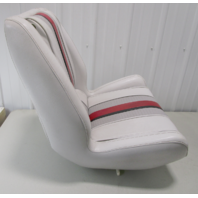 1999 WellCraft Eclipse 216 XL Gray Red Captains Chair Helm Seat 27" H x 22" W