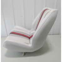 1999 WellCraft Eclipse 216 XL Gray Red Captains Chair Helm Seat 27" H x 22" W