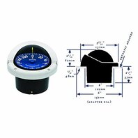 Ritchie Navigation SS-1002W Supersport Flush Mount Compass 3-3/4-inch Blue Dial