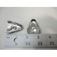 Pair Of Aluminum Boat Rub Rail End Caps 1 1/2" L X 1 1/4"W