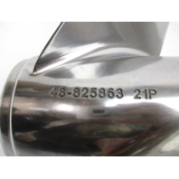 825863A47 21 Pitch Mercury Tempest Plus LH Rotation Stainless Steel Prop