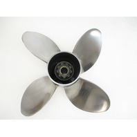 13.75 x 24 Pitch 4 Blade Stainless Trophy Propeller for Mercury Outboard