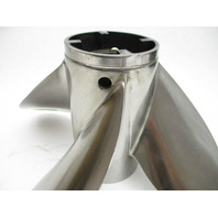 13.75 x 24 Pitch 4 Blade Stainless Trophy Propeller for Mercury Outboard