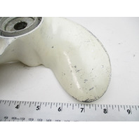 389944 9.2 x 12Pitch NON-THRU HUB EXHAUST Prop 13 Tooth Evinrude Johnson 14-28hp