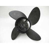 M4549B 12.7 x 19P 4 Blade Composite Prop for Mercury 4.25" Gearcase 15 Spline