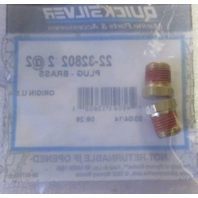 22-328022 32802 fits Mercruiser Engine Brass Pipe Plug .125-27 Set of 2