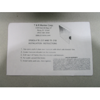 TE-217 T& R Marine Black 5" TRANSOM ELEVATOR-1-3/4" Thick Transom