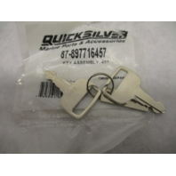 87-897716457 Mercury Marine Ignition Switch Key 457 Set for 3-Position Switch