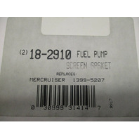18-2910 1399-5207 Fuel Pump Screen Gasket 2-PK Mercury Mariner Outboard 7.5-50 HP
