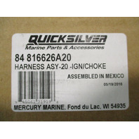 84-816626A20 Mercury Outboard 20 ft Engine 8 Pin to Dash Key Switch Wire Harness