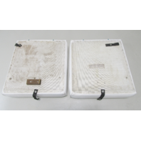 1990 Sea Ray 160 Bow Rider 16' Marine Boat Rear Jump Seat Cushion Set White/Teal
