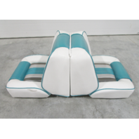 1990 Sea Ray 160 Bow Rider 16' Boat Back to Back Seat White Teal