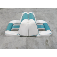 1990 Sea Ray 160 Bow Rider 16' Boat Back to Back Seat White Teal