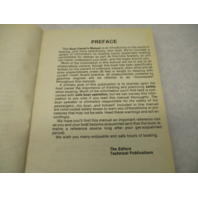 1985 Thompson Pleasureboat Boat Owner's Operator Manual for 26' & Under