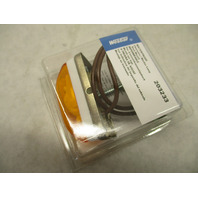 WATERPROOF COMBINATION CLEARANCE/MARKER LIGHT Amber Stud Mount White Base 203233
