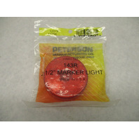 143R Peterson Marine Trailer 2-1/2" Round SEALED CLEARANCE/MARKER LIGHT-Red